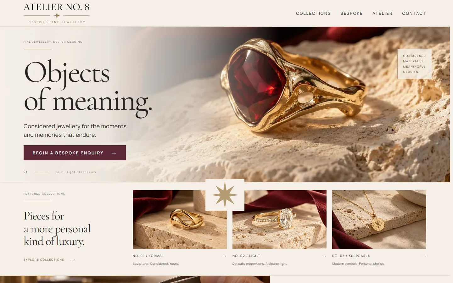 ATELIER NO. 8 website preview