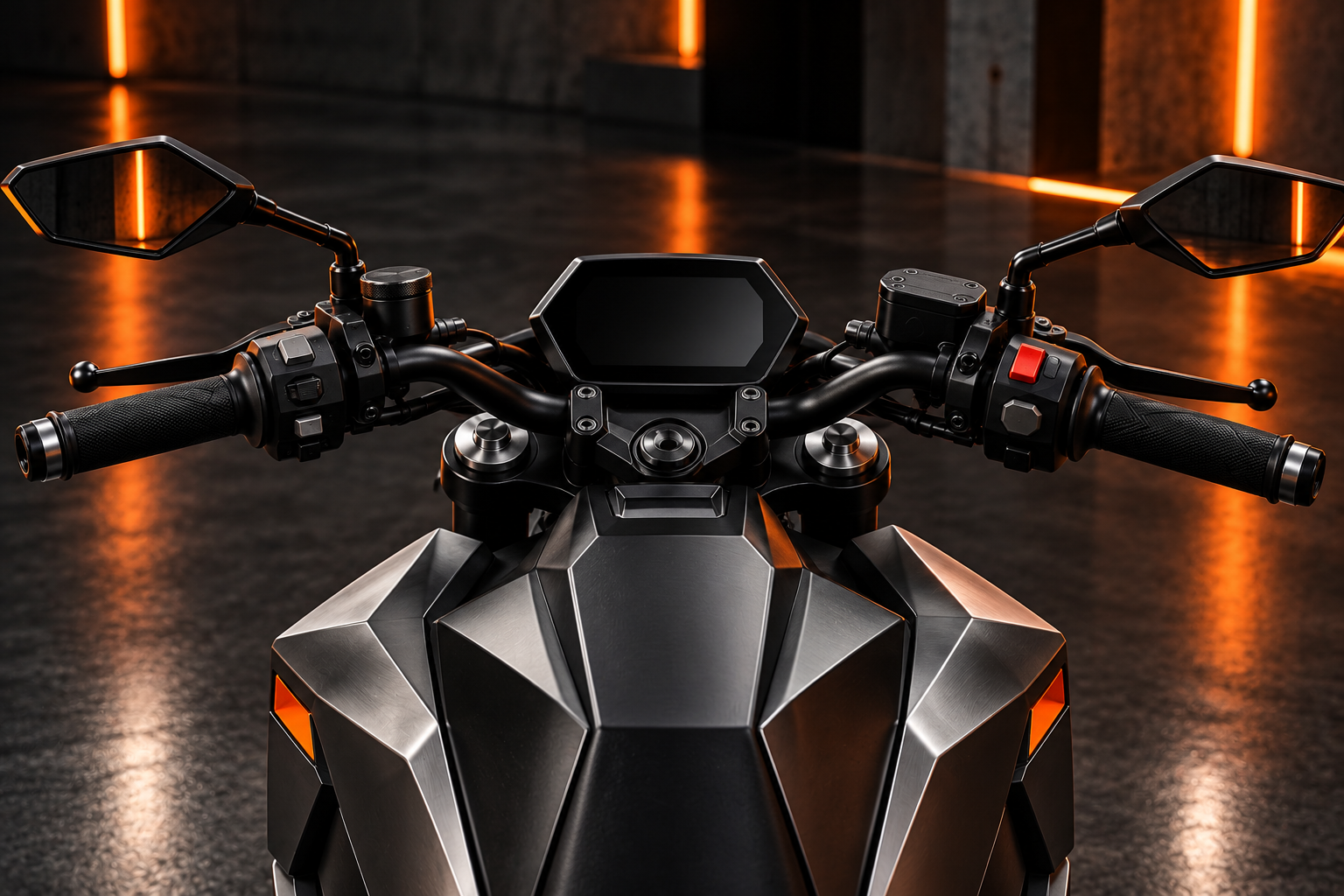 K1 handlebar and rider-interface design study