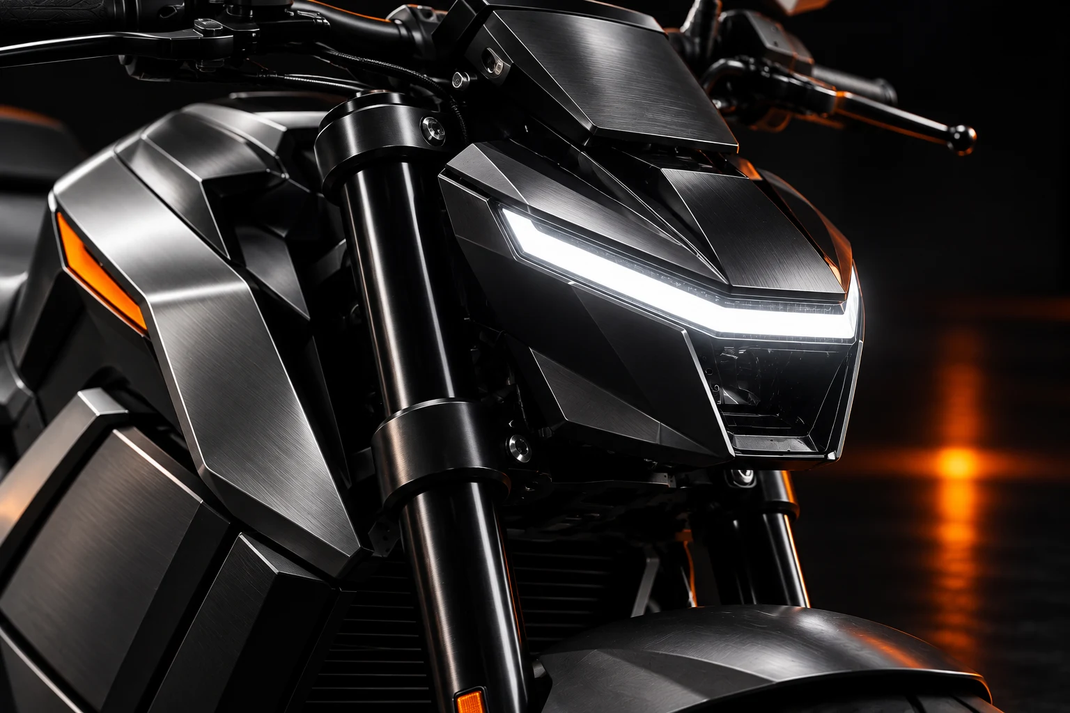 The K1 angular white front lighting signature