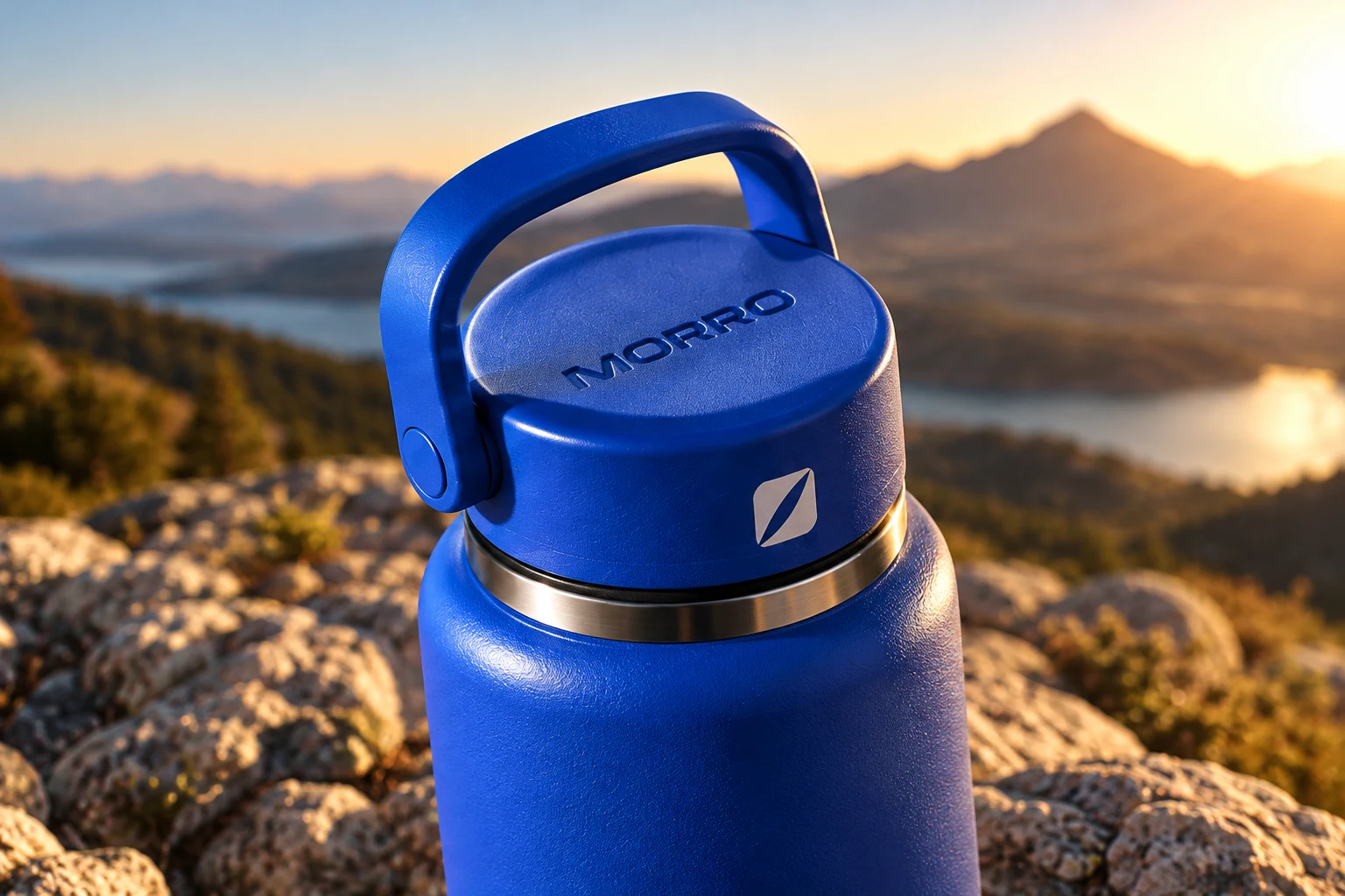 The carry-loop lid and finish of a MORRO bottle