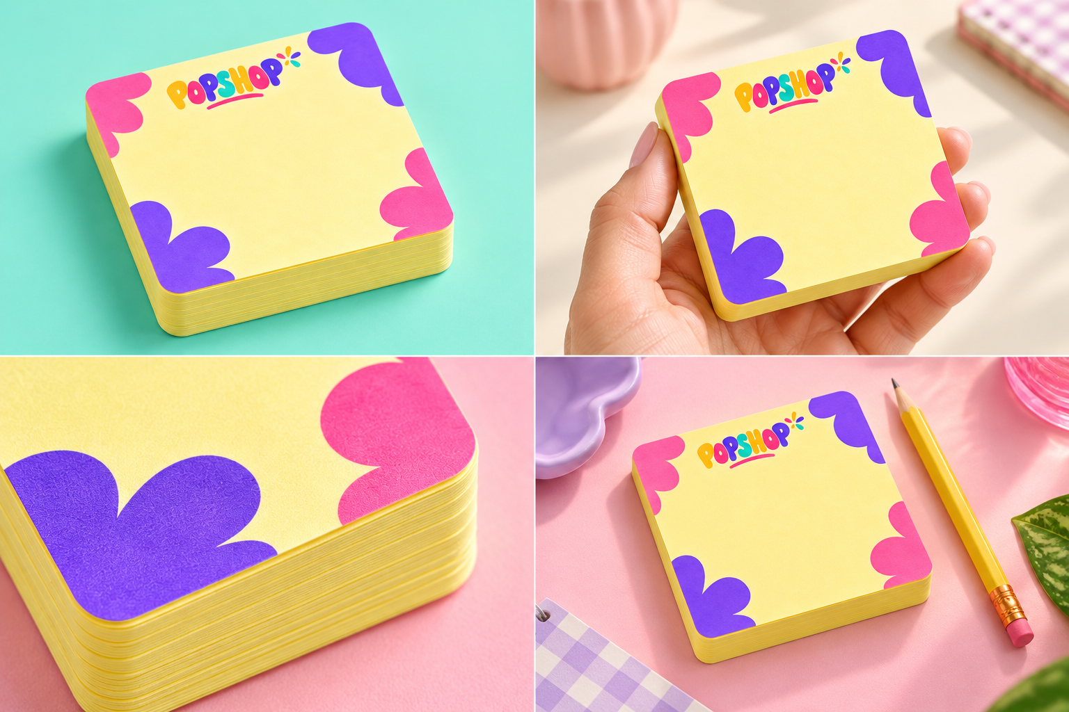 Made for everyday moments — noted memo pad, concept imagery