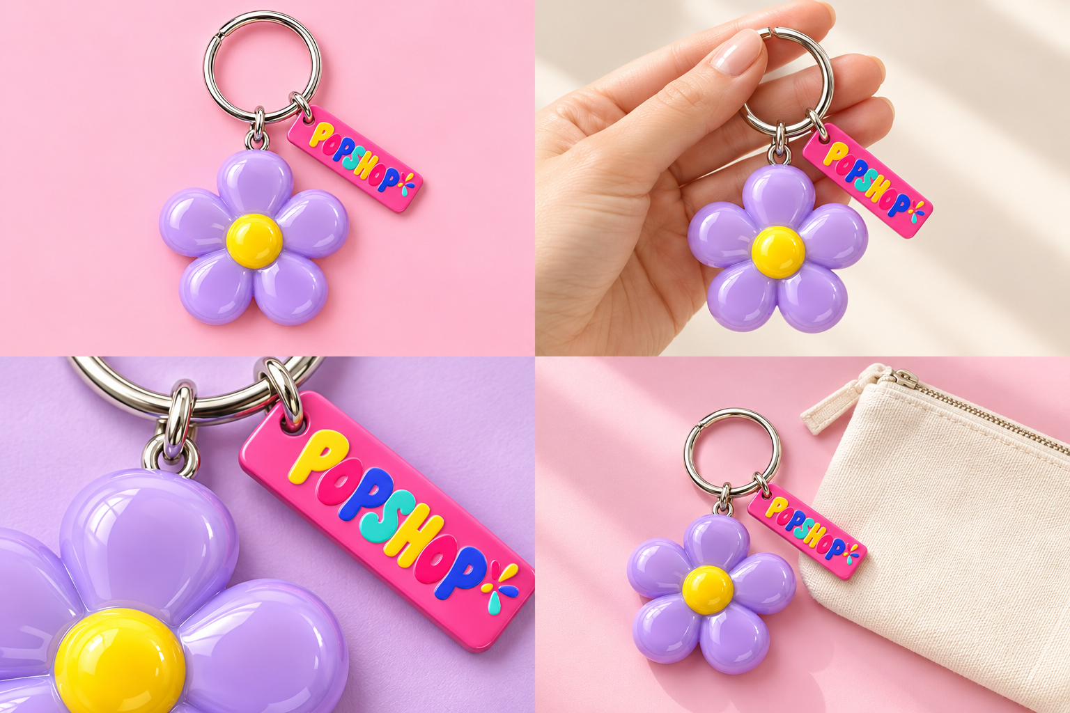 Made for everyday moments — party mode keyring, concept imagery