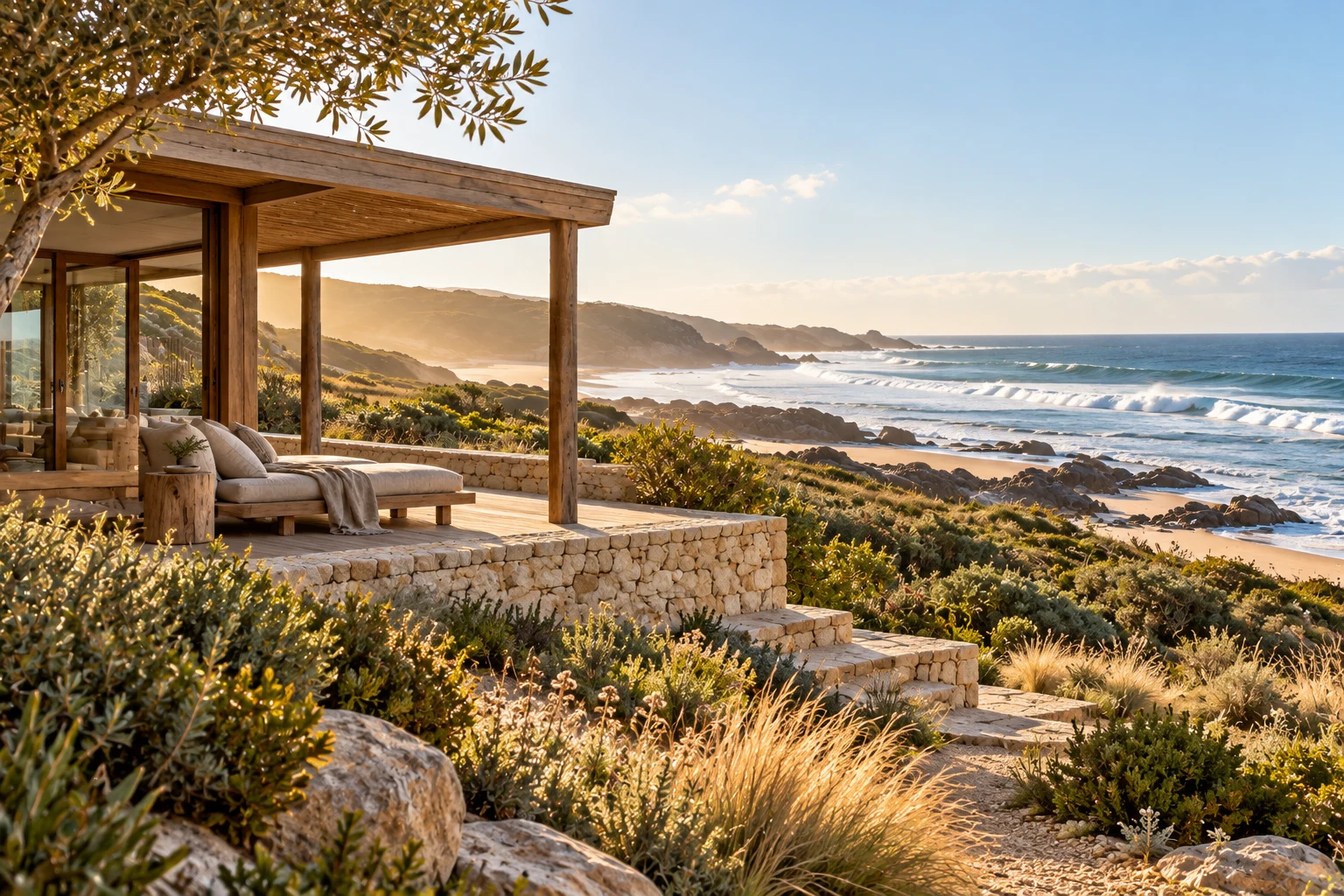The Lookout coastal cabin