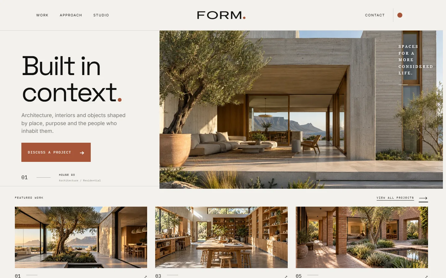 FORM. website preview