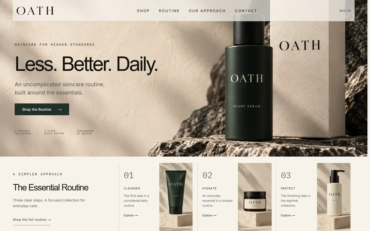 OATH website preview