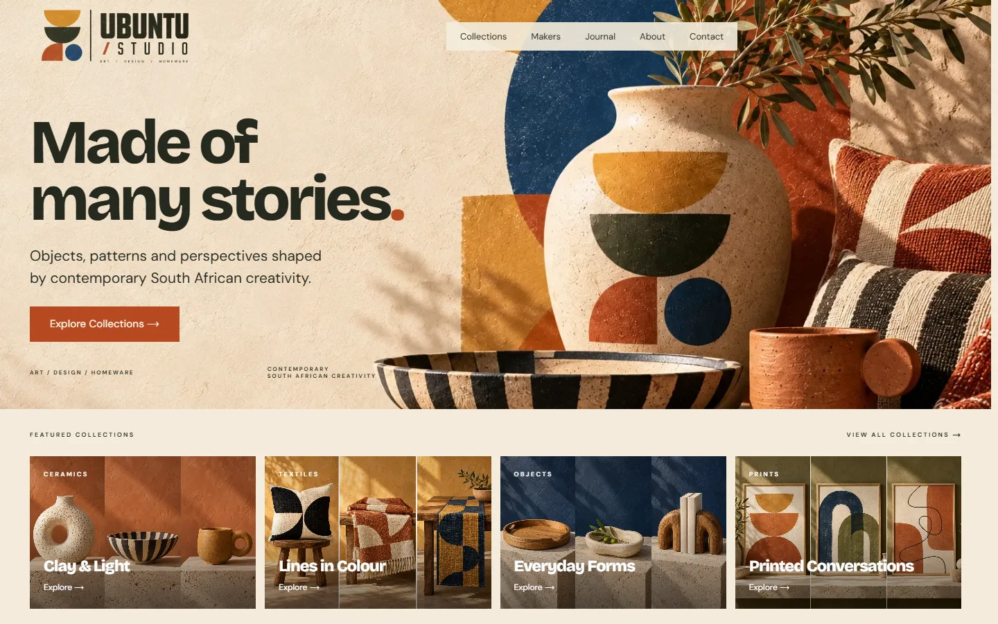 UBUNTU / STUDIO website preview